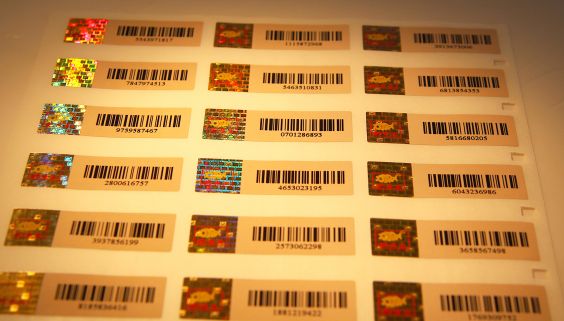 Barcode Hologram Sticker