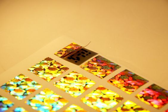 QR Code Hologram Sticker